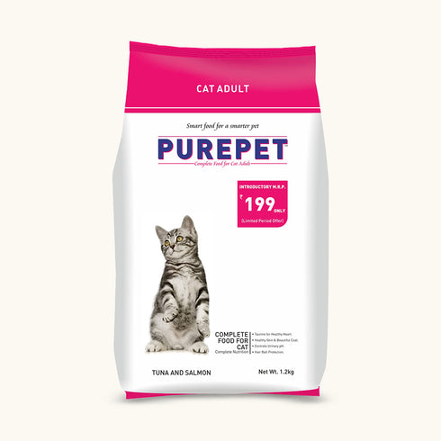 Purepet Tuna and Salmon Adult Cat Dry Food
